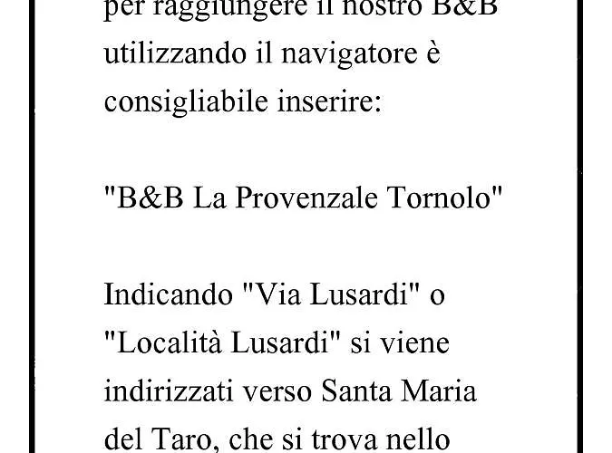 La Provenzale Tornolo